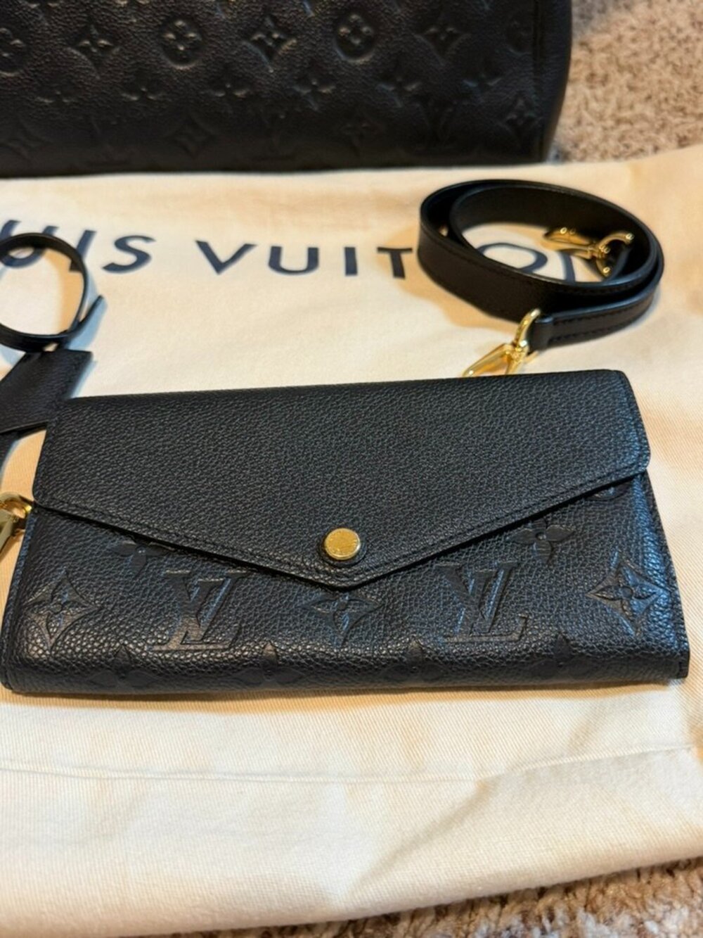 Louis Vuitton Empriente Noir Sarah Wallet